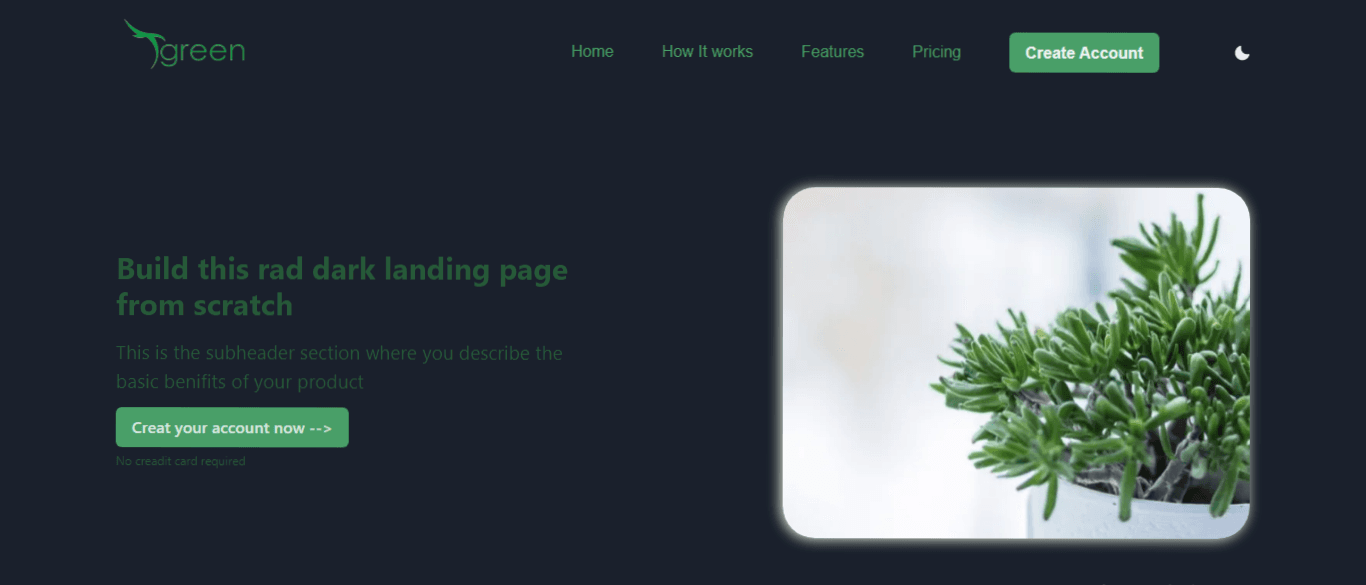 landing page